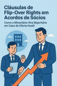 Imagem principal do artigo Cláusulas de Flip-Over Rights em Acordos de Sócios: Como o Minoritário Vira Majoritário em Caso de Oferta Hostil